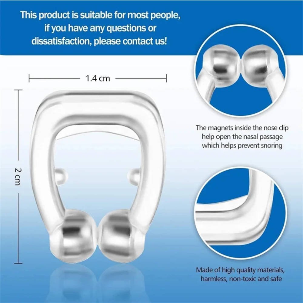 Anti-snoring magnet clip