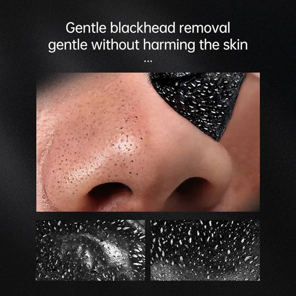 Black, cleansing face mask