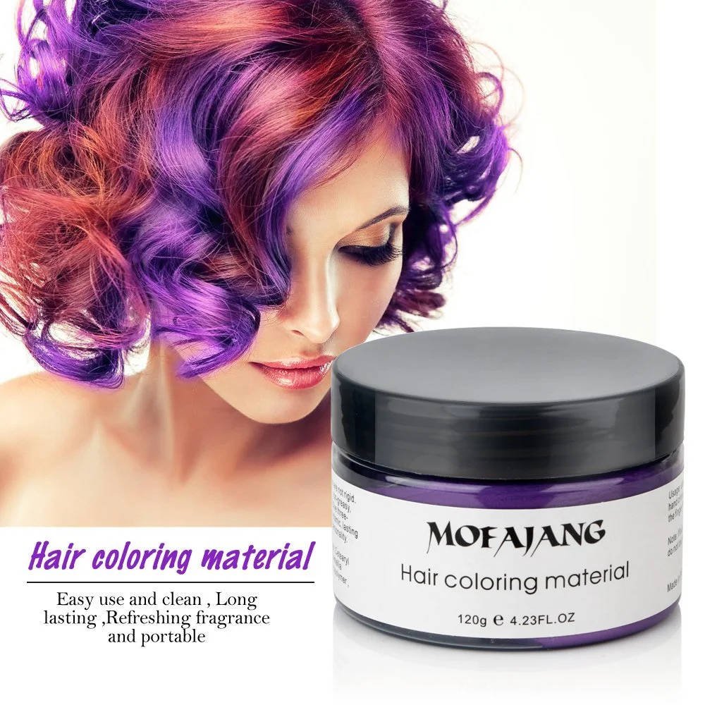 Hair color wax