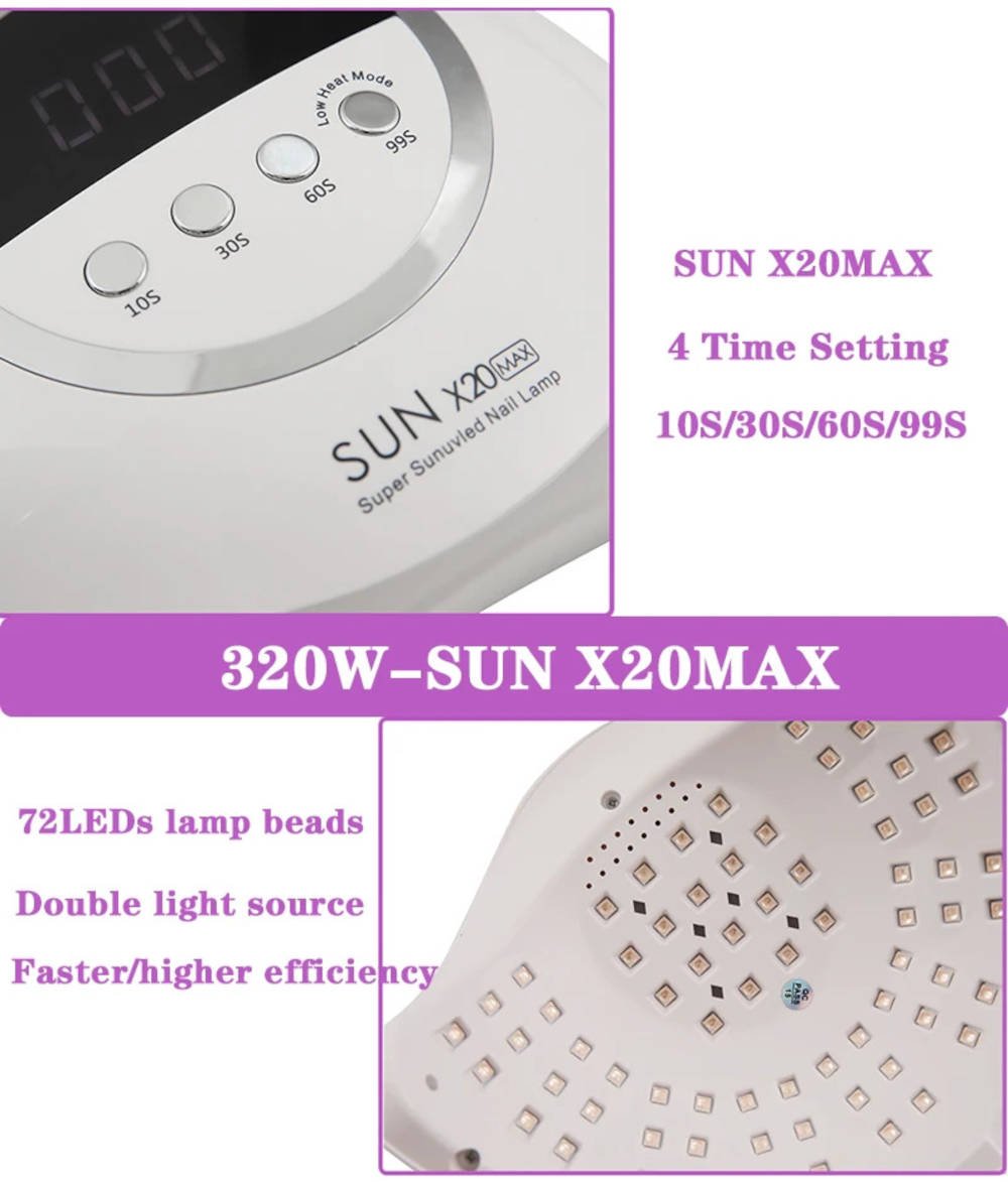 Powerful UV LED nail dryer