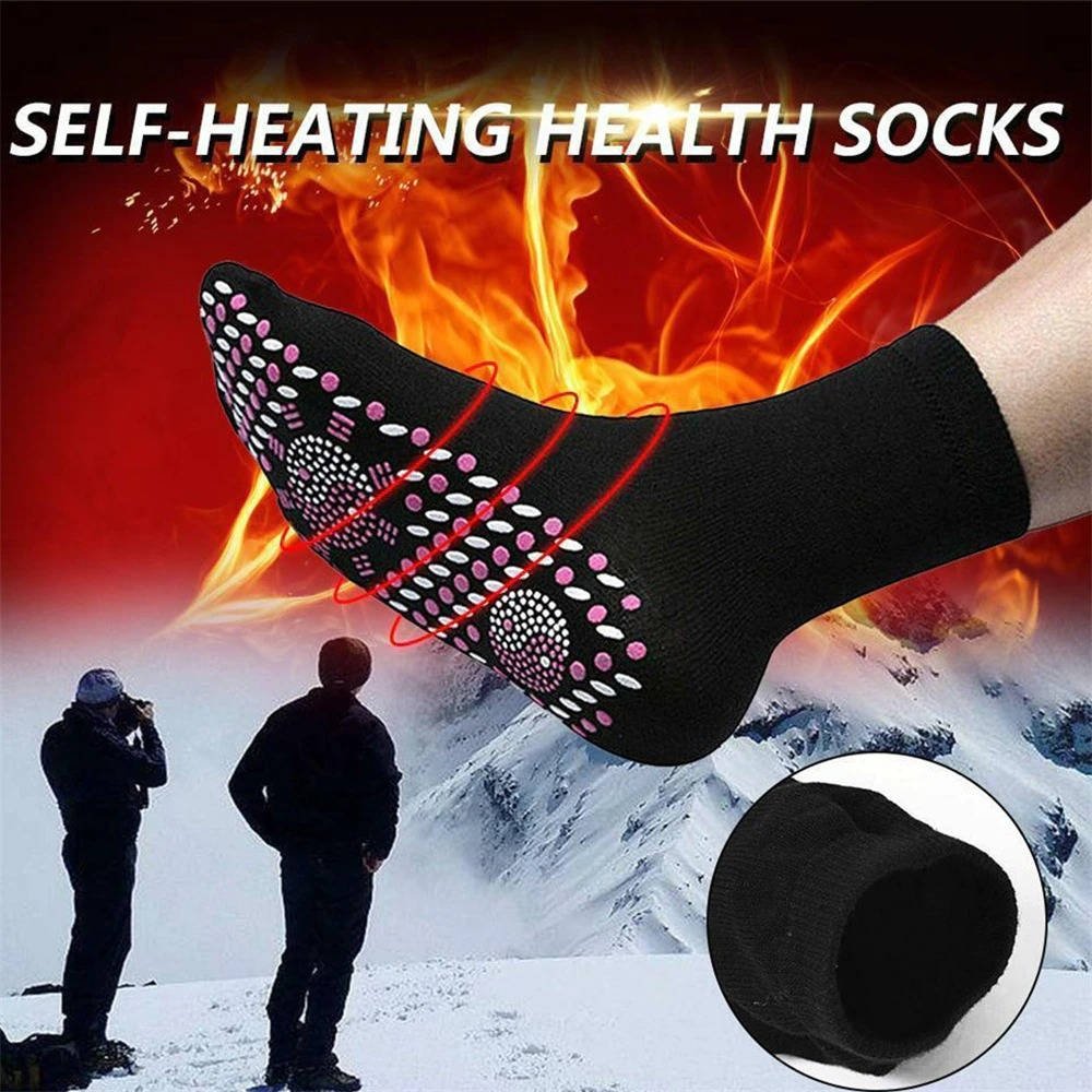 Self heating health socks