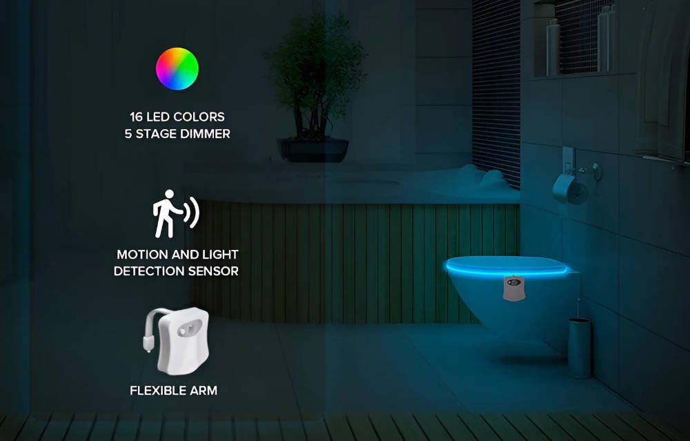 LED light for toilet
