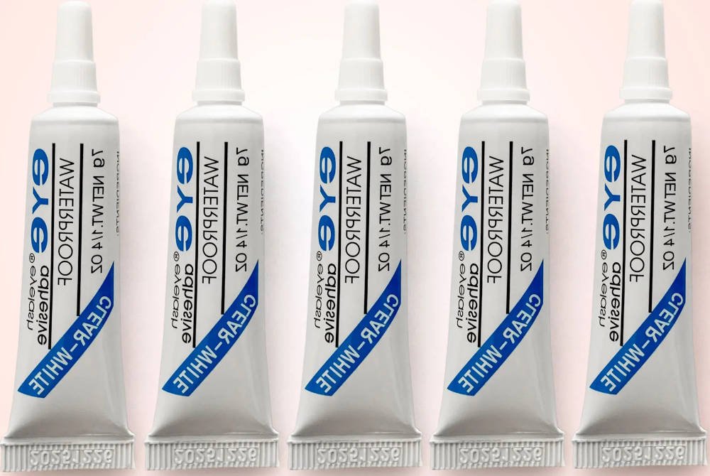 5 pcs transparent eyelash glue