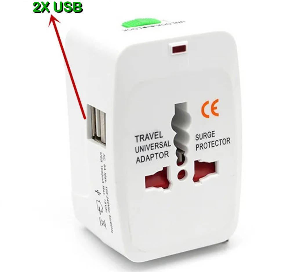 Universal international travel adapter