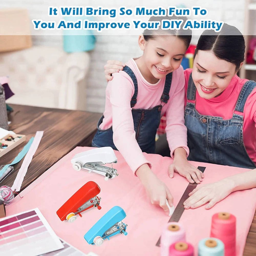 Handheld manual sewing machine