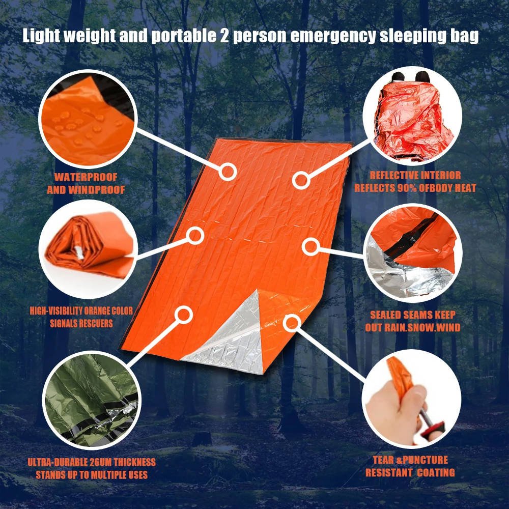 Mylar emergency sleeping bag