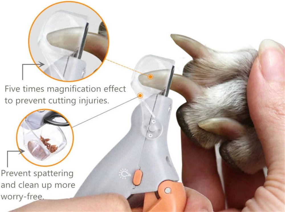 Claw clipper with LED & zoom