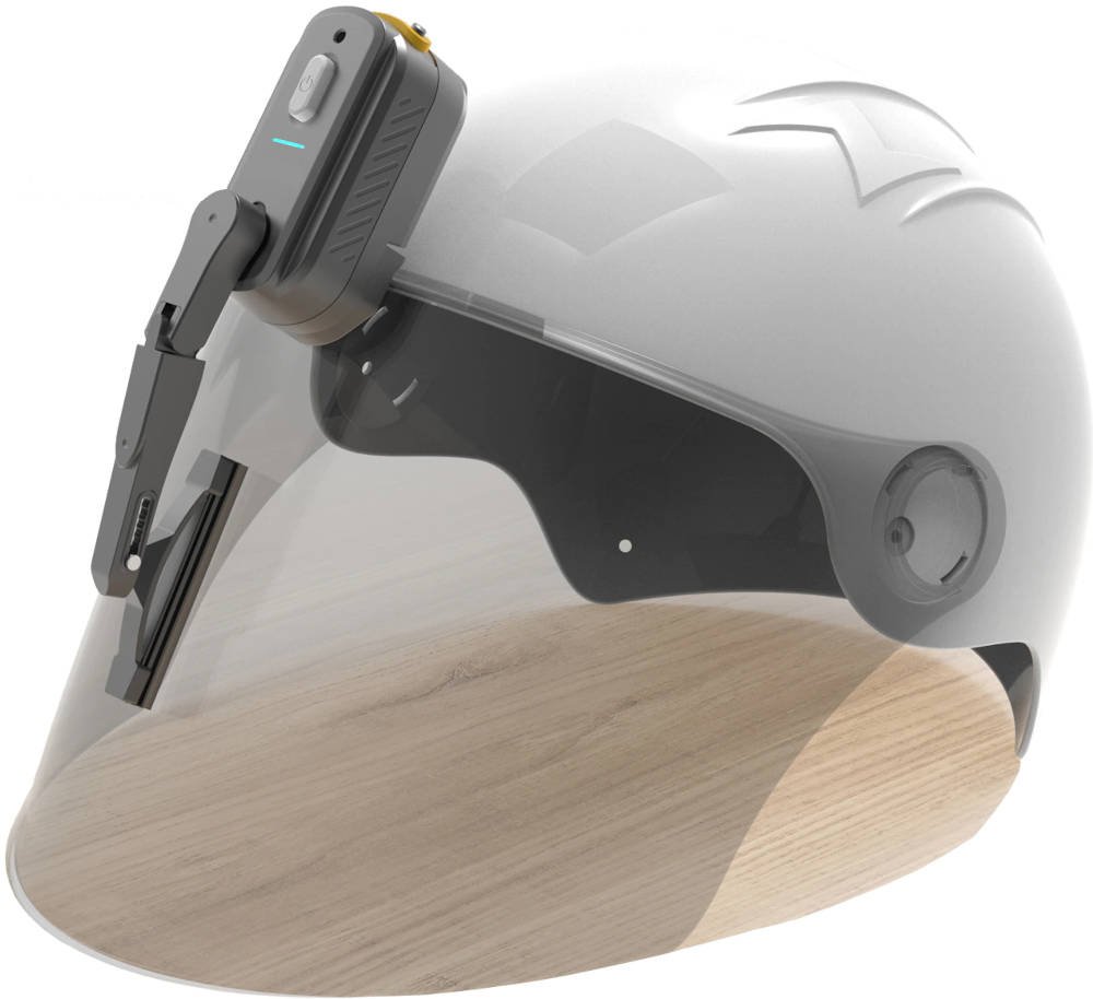 Windshield wiper for motorcycle helmet