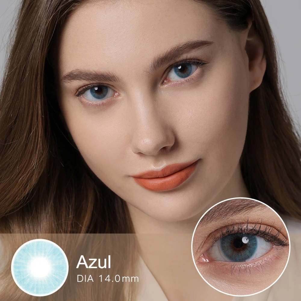 Azul colored lenses