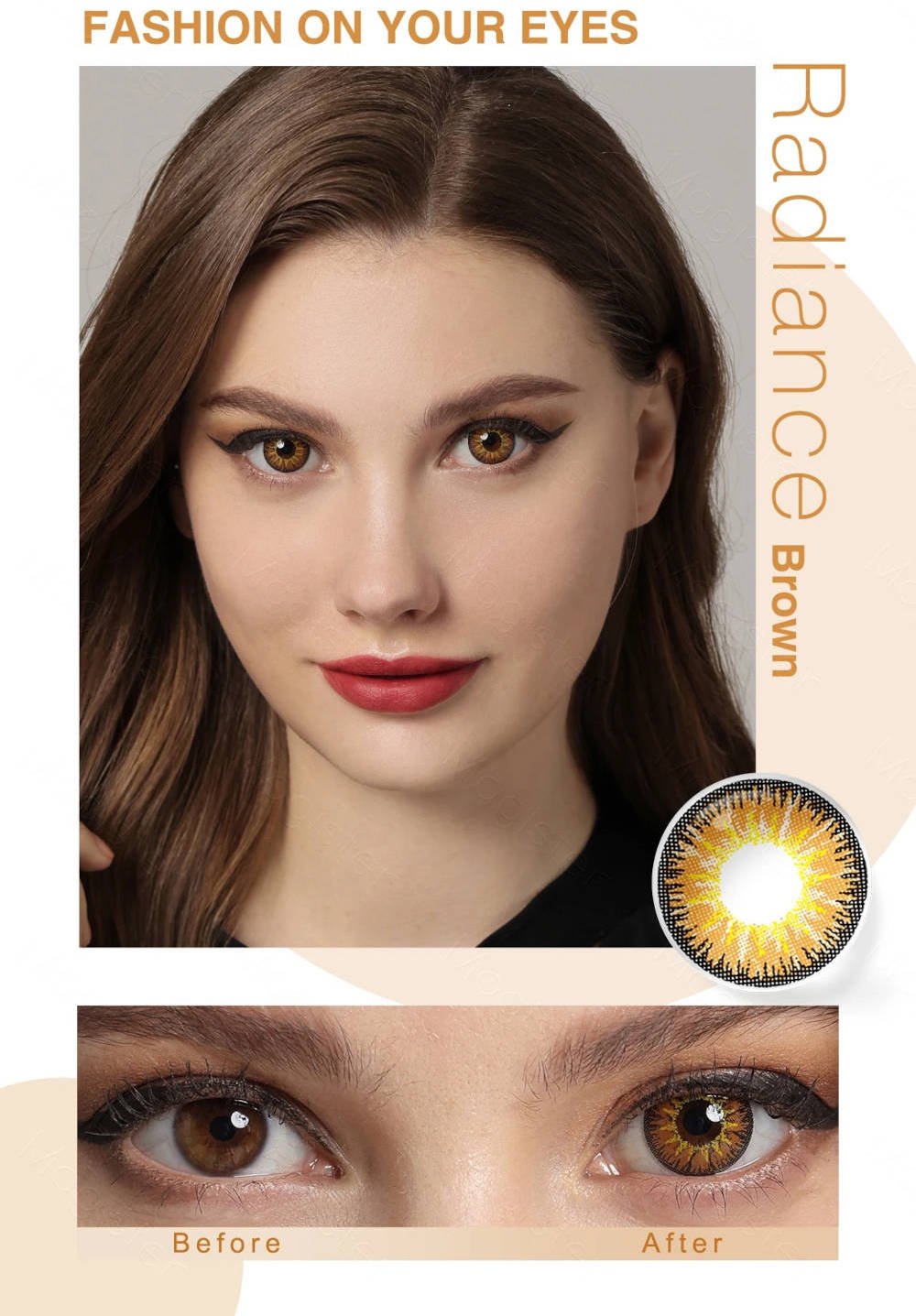 Brown radiance lenses