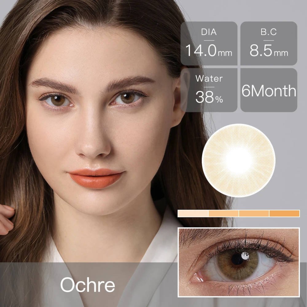 Ochre colored lenses